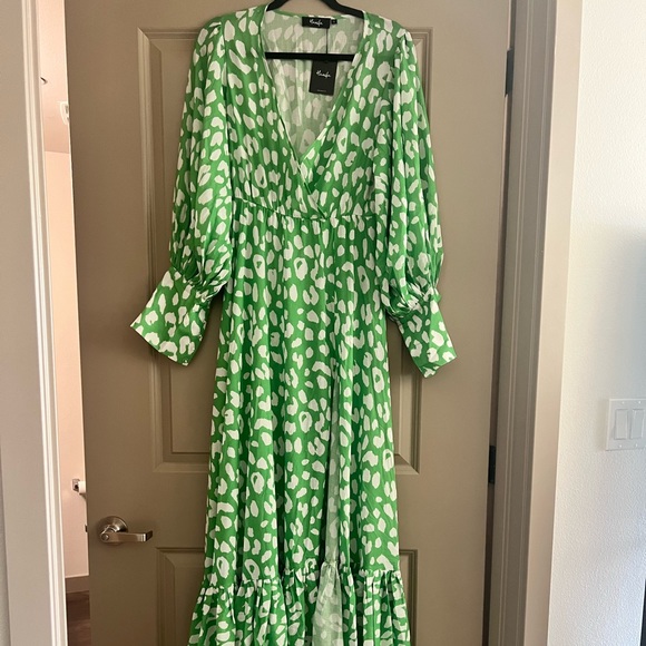 Hanifa Alia Dress size small green - Picture 3 of 3